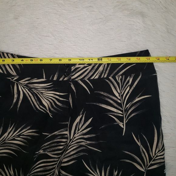 Harve Benard 100% Silk 2-Piece Outfit Set Button Up Shirt Top & Crop Pants Sz 14 - Picture 12 of 12